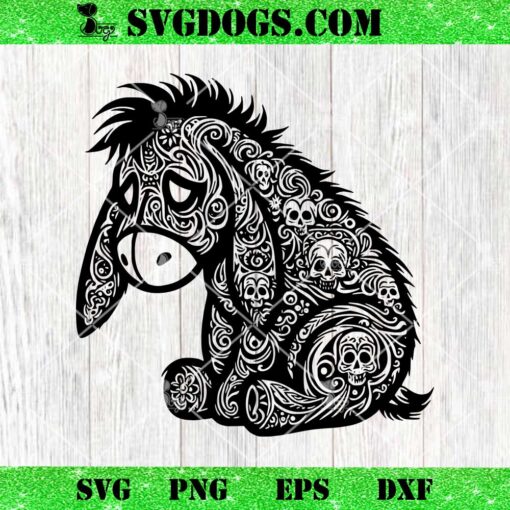 Eeyore SVG, Mandala SVG PNG EPS DXF