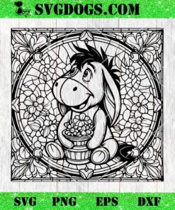 Eeyore Winnie The Pooh Mandala SVG, Eeyore SVG PNG EPS DXF