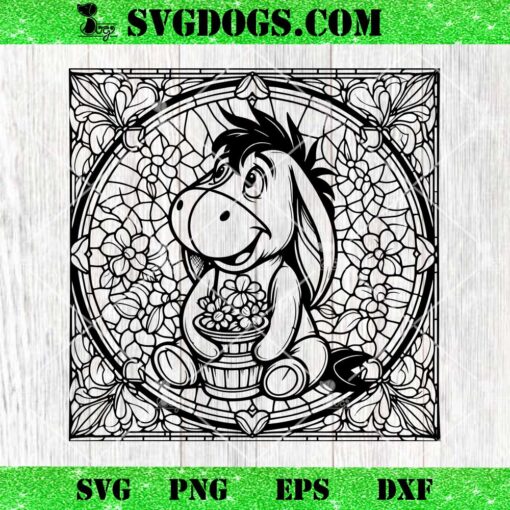 Eeyore Winnie The Pooh Mandala SVG, Eeyore SVG PNG EPS DXF