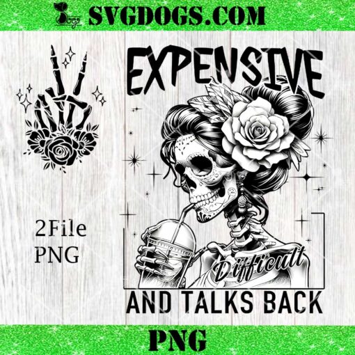 Expensive Difficult And Talks PNG, Skeleton Middle Finger PNG, Mom Coffee PNG