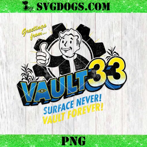 Fallout Vault PNG, Surface Never Vault Forever PNG