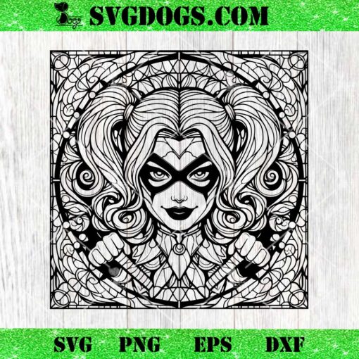 Harley Quinn SVG, Harley Quinn Mandala SVG PNG EPS DXF