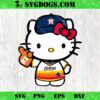 Hello Kitty Houston Astros Pink SVG, Astros Baseball Team SVG