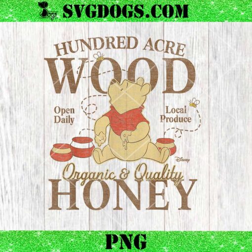 Hundred Acre Wood Pooh Organic Honey PNG, Winnie The Pooh PNG