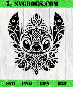 Lilo And Stitch SVG PNG, Stitch Mandala SVG PNG EPS DXF