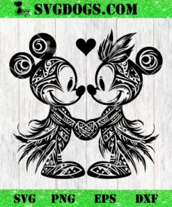 Mickey And Minnie Heart Mandala SVG, Disney Mouse SVG PNG EPS DXF