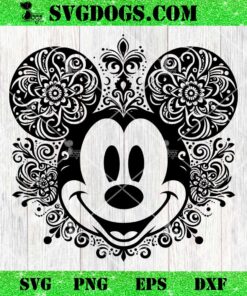 Mickey Face Mandala SVG, Mickey Mouse SVG PNG EPS DXF