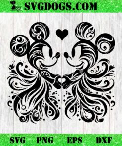 Mickey Mouse Love Mandala SVG, Disney Mouse SVG PNG EPS DXF