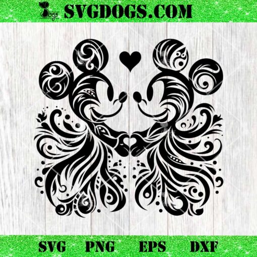 Mickey Mouse Love Mandala SVG, Disney Mouse SVG PNG EPS DXF