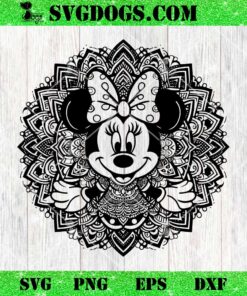 Minnie Mandala SVG, Disney Minnie Mouse SVG PNG EPS DXF