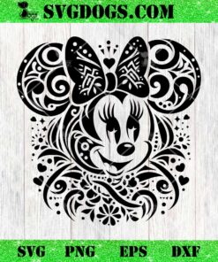 Minnie Mouse Mandala SVG, Disney Minnie SVG PNG EPS DXF