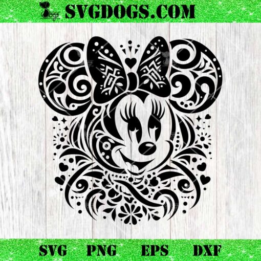 Minnie Mouse Mandala SVG, Disney Minnie SVG PNG EPS DXF