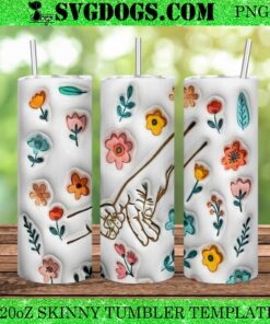Mom Hand 20oz Tumbler Wrap PNG, Family Baby Hand 20oz Tumbler Wrap PNG