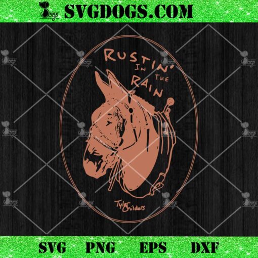 Mule Portrait SVG, Rustin In The Rain SVG PNG EPS DXF