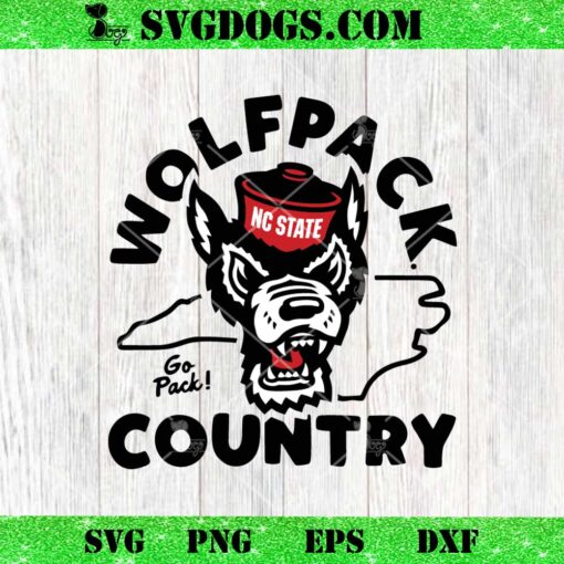 NC State Wolfpack Country Go Pack SVG, NC State Wolfpack SVG PNG EPS DXF