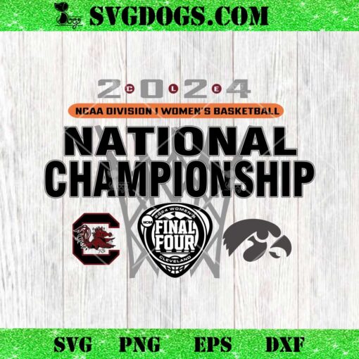 NCAA Womens Basketball National Championship SVG, South Carolina And Iowa Hawkeyes SVG