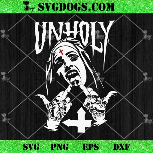 Nun Unholy SVG