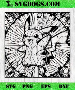 Pikachu Mandala SVG, Pokemon SVG PNG EPS DXF