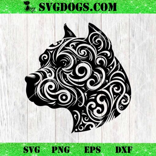 Pitbull Mandala SVG, Dog SVG PNG EPS DXF
