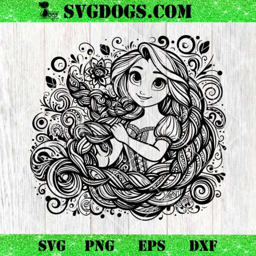 Rapunzel Mandala SVG PNG EPS DXF