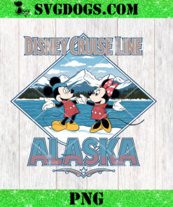 Retro Disney Cruise Line Alaska PNG, Mickey Minnie Cruise PNG