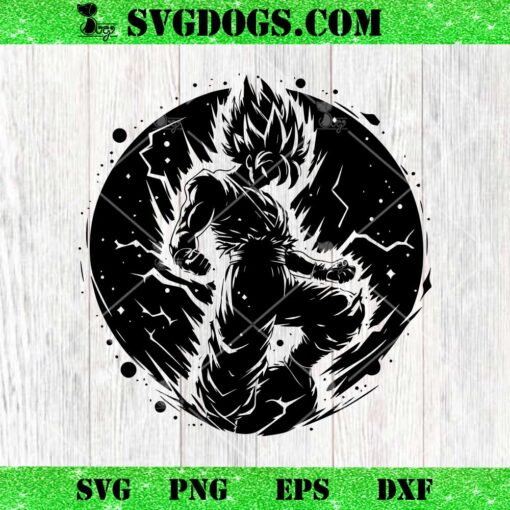 Songoku SVG PNG, Mandala SVG, Dragon Ball SVG PNG EPS DXF