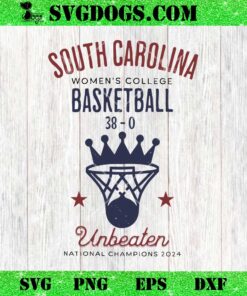 South Carolina Women’s College Basketball 380 Unbeater National Champions 2024 SVG