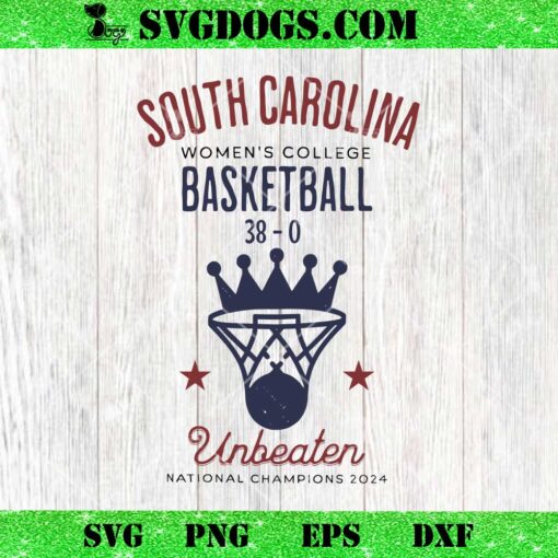 South Carolina Women’s College Basketball 380 Unbeater National Champions 2024 SVG