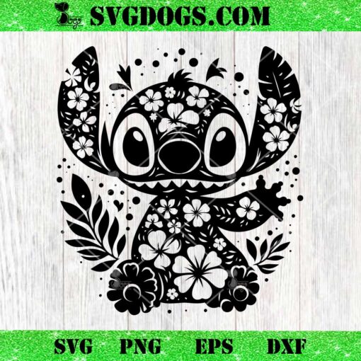 Stitch Floral Mandala SVG, Disney Stitch SVG PNG EPS DXF