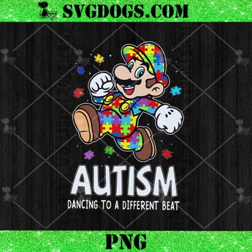 Super Mario Autism PNG, Super Mario Dancing To A Different Beat PNG