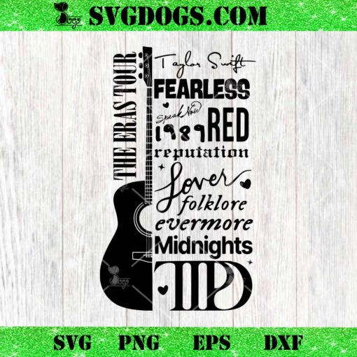 Taylor Swift The Eras Tour SVG PNG, Fearless Red SVG, TTPD SVG PNG DXF EPS