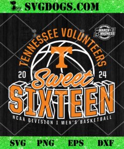 Tennessee Volunteers Sweet Sixteen 2024 SVG, March Madness SVG PNG EPS DXF