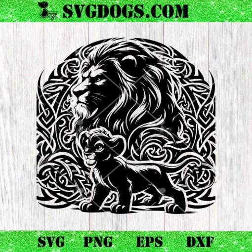 The Lion King Mandala SVG, Simba Lion King SVG PNG EPS DXF