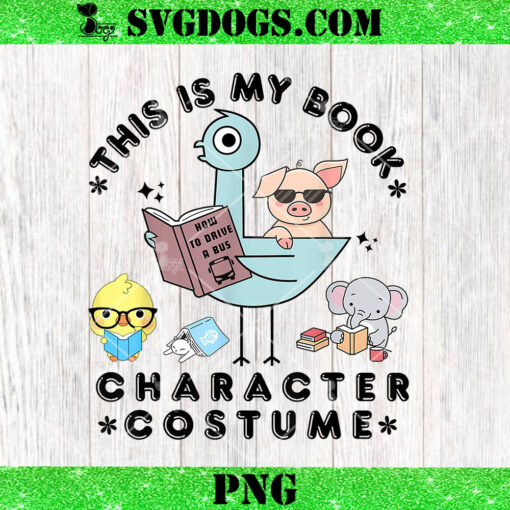 This Is My Book Character Costume PNG