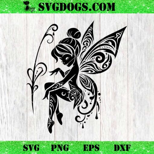 Tinker Bell Mandala SVG, Disney Princess Tinker Bell SVG PNG EPS DXF