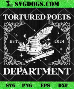 Tortured Poet Era SVG, Taylor Swift TTPD Album SVG PNG DXF EPS