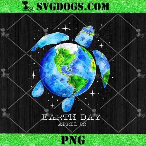 Turtle Earth Day 2024 PNG