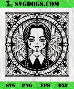 Wednesday Mandala SVG, The Addams Family SVG PNG EPS DXF