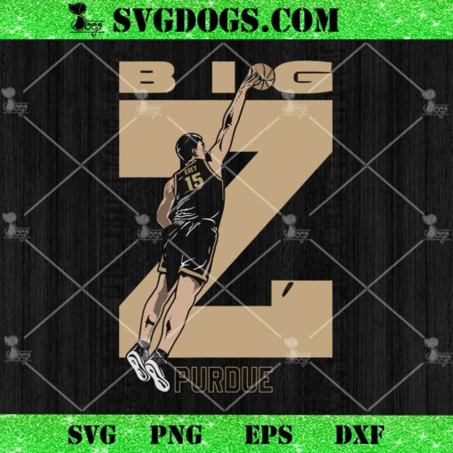 Zach Edey Big Red Purdue Basketball SVG, Zach Edey SVG PNG EPS DXF