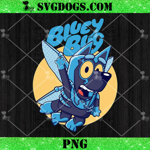 bluey Bug Fly PNG, Bluey Blue Beetle PNG