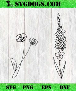 Happy Flowers SVG, Summer Daisies SVG PNG DXF EPS