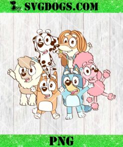 Bluey And Friends PNG, Bluey Family PNG