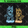 Bluey Dad Dance Style PNG, Bluey Fathers Day PNG