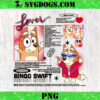 Muffin Sing Speak Now PNG, Bluey Taylor Swift PNG