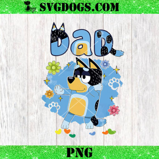 Bluey Dad Dance Style PNG, Bluey Fathers Day PNG