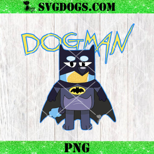 Bluey Dogman PNG, Bluey Batman PNG