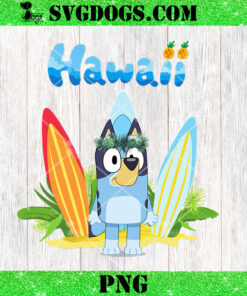 Bluey Hawaii PNG, Bluey Summer PNG