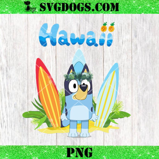 Bluey Hawaii PNG, Bluey Summer PNG