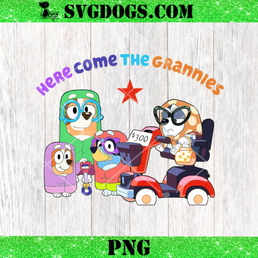 Bluey Here Come The Grannies Super Gigi PNG, Bluey Family PNG