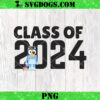 Bluey Class Of 2024 PNG, Bluey Graduation PNG